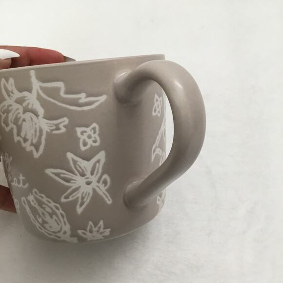 THRESHOLD STONEWARE Beige Mug  15oz "You're Doing Great" - Picture 4 of 5